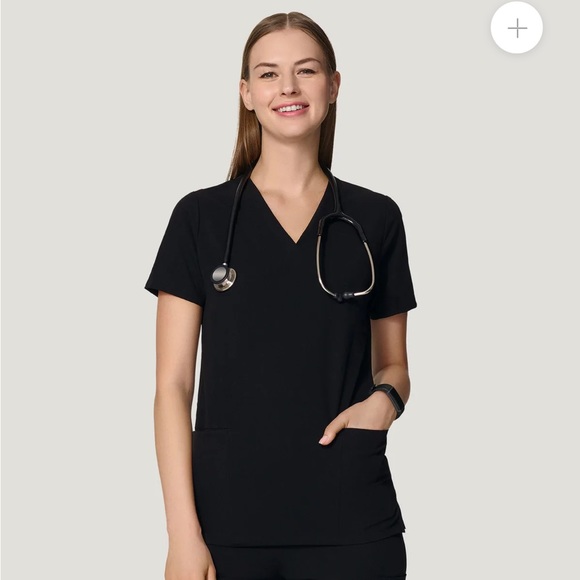 mandala Tops - Mandala black scrub top
